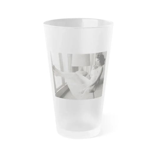 Allison Hayes #160 (Vintage Female Icon) Frosted Pint Glass 16oz 16oz Frosted - Go Mug Yourself
