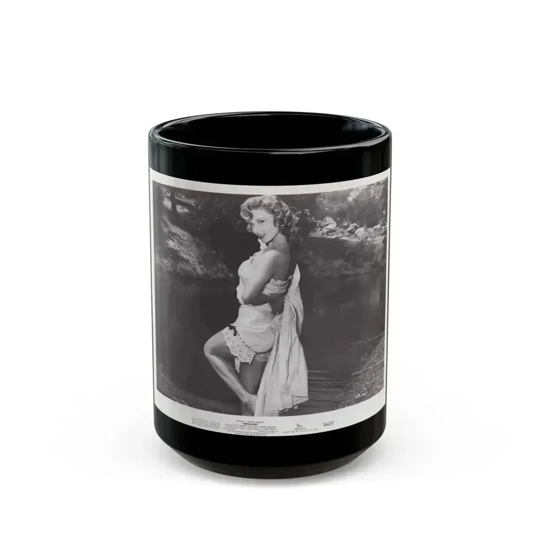 Allison Hayes #165 (Vintage Female Icon) Black Coffee Mug 15oz - Go Mug Yourself