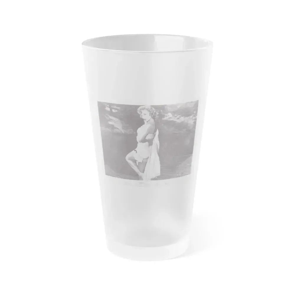 Allison Hayes #165 (Vintage Female Icon) Frosted Pint Glass 16oz 16oz Frosted - Go Mug Yourself