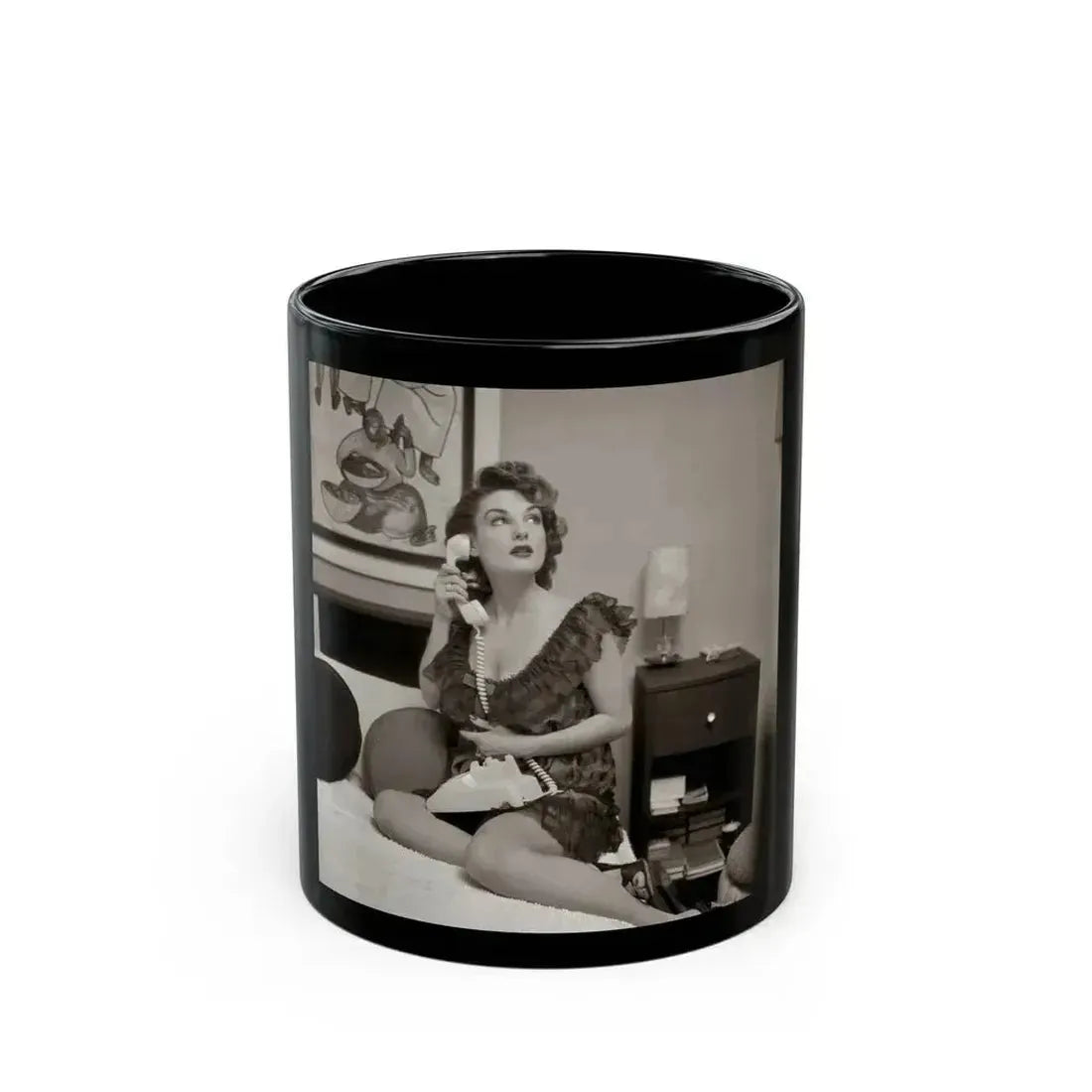Allison Hayes #173_1 (Vintage Female Icon) Black Coffee Mug 11oz - Go Mug Yourself