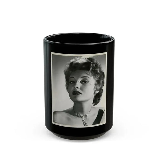 Allison Hayes #175 (Vintage Female Icon) Black Coffee Mug 15oz - Go Mug Yourself