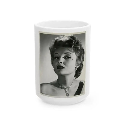 Allison Hayes #175 (Vintage Female Icon) White Coffee Mug 15oz - Go Mug Yourself