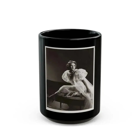 Allison Hayes #177 (Vintage Female Icon) Black Coffee Mug 15oz - Go Mug Yourself