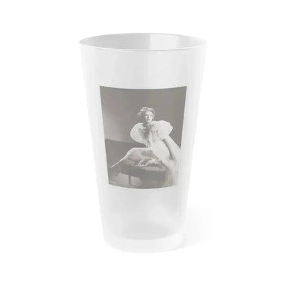 Allison Hayes #177 (Vintage Female Icon) Frosted Pint Glass 16oz 16oz Frosted - Go Mug Yourself