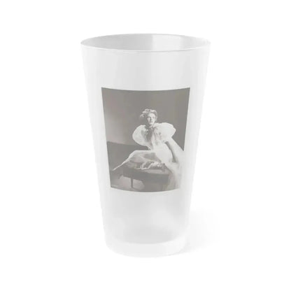 Allison Hayes #177 (Vintage Female Icon) Frosted Pint Glass 16oz - Go Mug Yourself