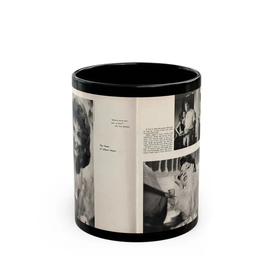 Allison Hayes #179 - Pages 1 & 2 of 5 with, 3 B&W Photos, Caption & Article from GenT Mag. Oct. '58 (Vintage Female Icon) Black Coffee Mug 11oz - Go Mug Yourself