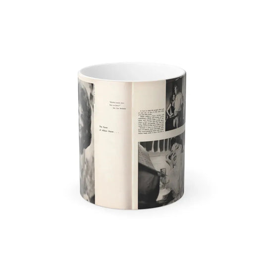 Allison Hayes #179 - Pages 1 & 2 of 5 with, 3 B&W Photos, Caption & Article from GenT Mag. Oct. '58 (Vintage Female Icon) Color Changing Coffee Mug 11oz - Go Mug Yourself
