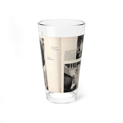 Allison Hayes #179 - Pages 1 & 2 of 5 with, 3 B&W Photos, Caption & Article from GenT Mag. Oct. '58 (Vintage Female Icon) Pint Glass 16oz 16oz - Go Mug Yourself