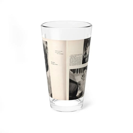 Allison Hayes #179 - Pages 1 & 2 of 5 with, 3 B&W Photos, Caption & Article from GenT Mag. Oct. '58 (Vintage Female Icon) Pint Glass 16oz 16oz - Go Mug Yourself