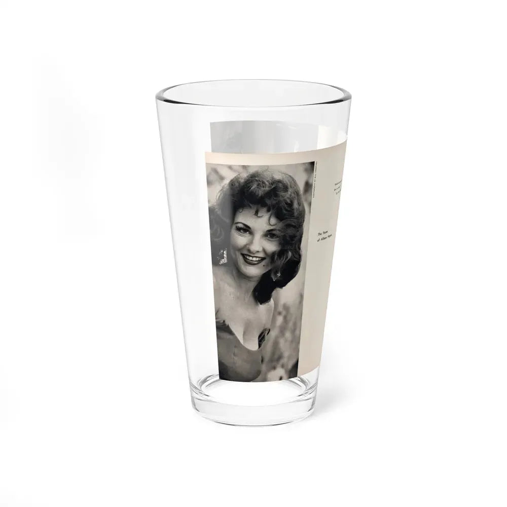 Allison Hayes #179 - Pages 1 & 2 of 5 with, 3 B&W Photos, Caption & Article from GenT Mag. Oct. '58 (Vintage Female Icon) Pint Glass 16oz - Go Mug Yourself