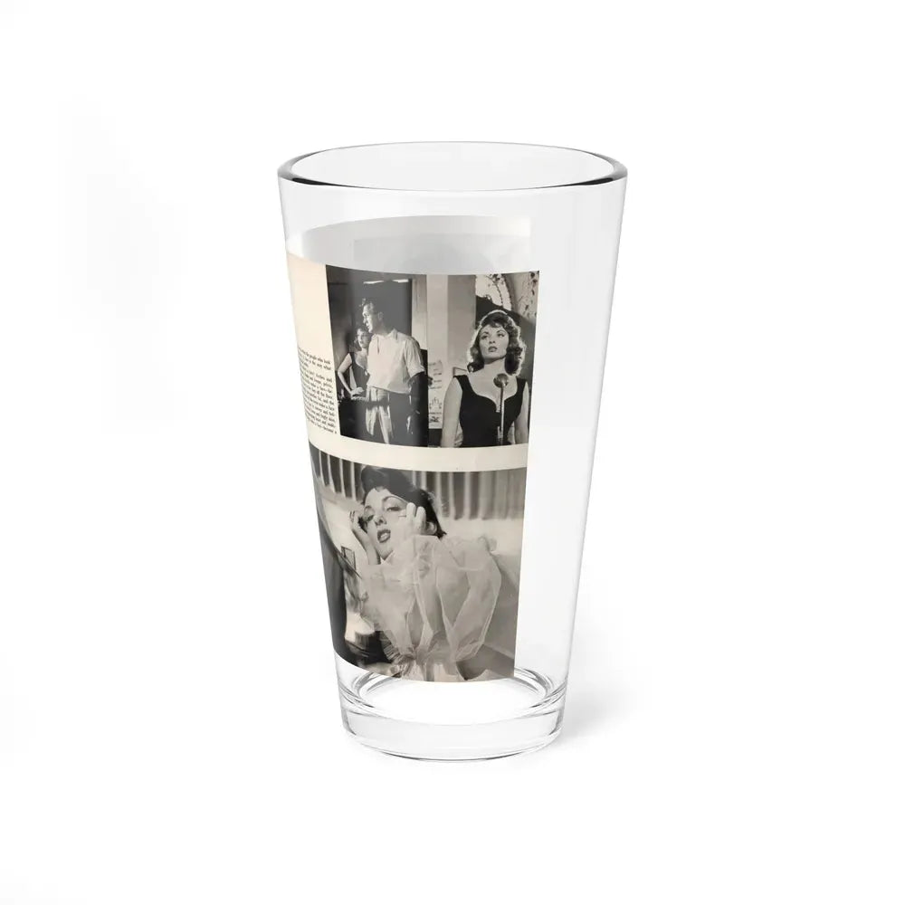 Allison Hayes #179 - Pages 1 & 2 of 5 with, 3 B&W Photos, Caption & Article from GenT Mag. Oct. '58 (Vintage Female Icon) Pint Glass 16oz - Go Mug Yourself