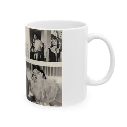 Allison Hayes #179 - Pages 1 & 2 of 5 with, 3 B&W Photos, Caption & Article from GenT Mag. Oct. '58 (Vintage Female Icon) White Coffee Mug - Go Mug Yourself