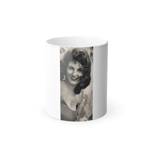 Allison Hayes #179 - Topless B&W Photo from GenT Magazine Oct. '58 Page 56 (Vintage Female Icon) Color Changing Coffee Mug 11oz - Go Mug Yourself
