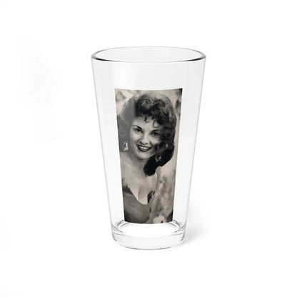 Allison Hayes #179 - Topless B&W Photo from GenT Magazine Oct. '58 Page 56 (Vintage Female Icon) Pint Glass 16oz 16oz - Go Mug Yourself