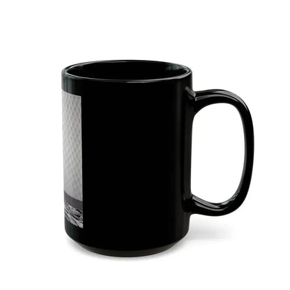 Allison Hayes #18 - B&W Full Body One Piece Swimsuit Cheesecake Pin-Up Photo (Vintage Female Icon) Black Coffee Mug - Go Mug Yourself