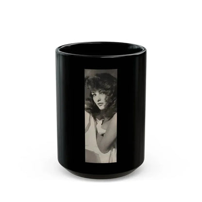 Allison Hayes #180 - 1 B&W Photo from GenT Magazine Oct. '58 Page 59 (Vintage Female Icon) Black Coffee Mug 15oz - Go Mug Yourself