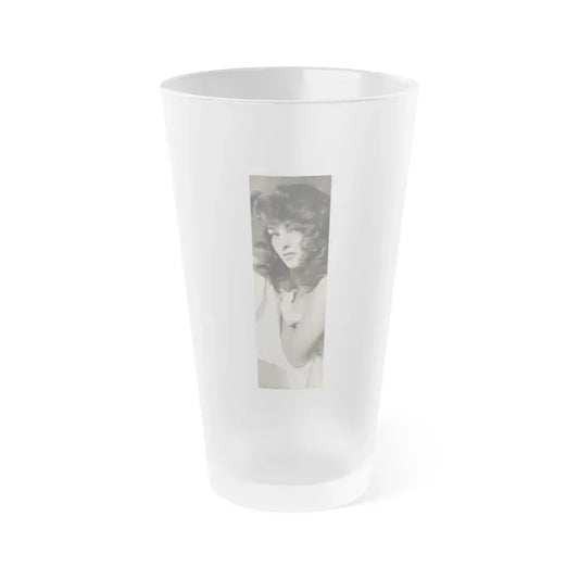 Allison Hayes #180 - 1 B&W Photo from GenT Magazine Oct. '58 Page 59 (Vintage Female Icon) Frosted Pint Glass 16oz 16oz Frosted - Go Mug Yourself