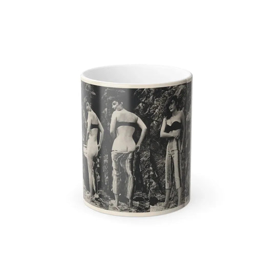 Allison Hayes #180 - 3 B&W Photos 2 have Bare butt from GenT Magazine Oct. '58 Page 58 (Vintage Female Icon) Color Changing Coffee Mug 11oz - Go Mug Yourself