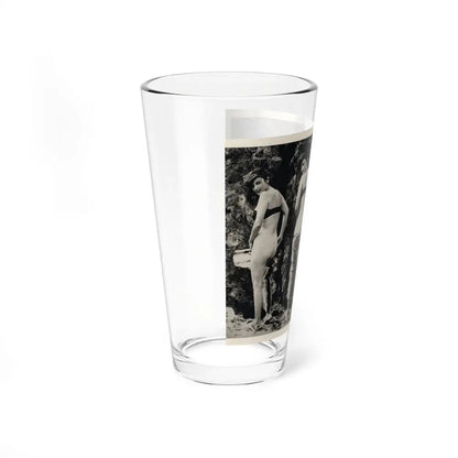 Allison Hayes #180 - 3 B&W Photos 2 have Bare butt from GenT Magazine Oct. '58 Page 58 (Vintage Female Icon) Pint Glass 16oz - Go Mug Yourself