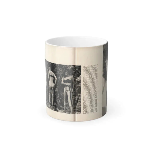 Allison Hayes #180 - Pages 3 & 4 of 5 with, 2 B&W Photos & Article Continued from GenT Mag. Oct. '58 (Vintage Female Icon) Color Changing Coffee Mug 11oz - Go Mug Yourself