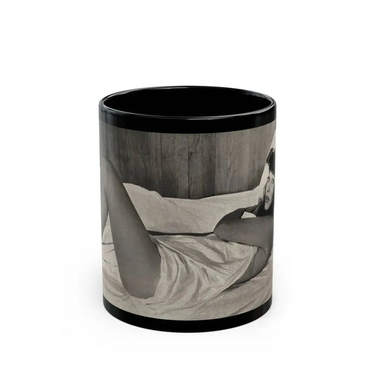 Allison Hayes #181- 1 B&W from GenT Magazine Oct. '58 Page 58 (Vintage Female Icon) Black Coffee Mug 11oz - Go Mug Yourself