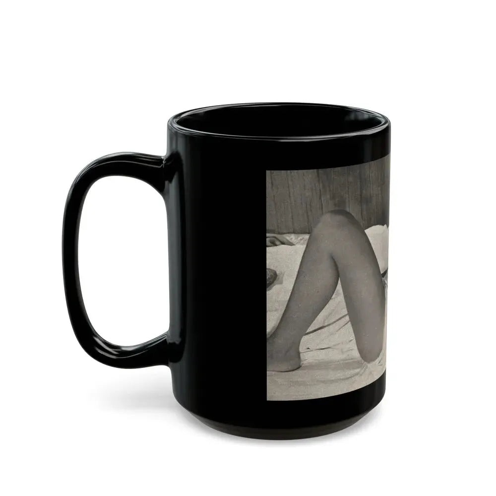 Allison Hayes #181- 1 B&W from GenT Magazine Oct. '58 Page 58 (Vintage Female Icon) Black Coffee Mug - Go Mug Yourself