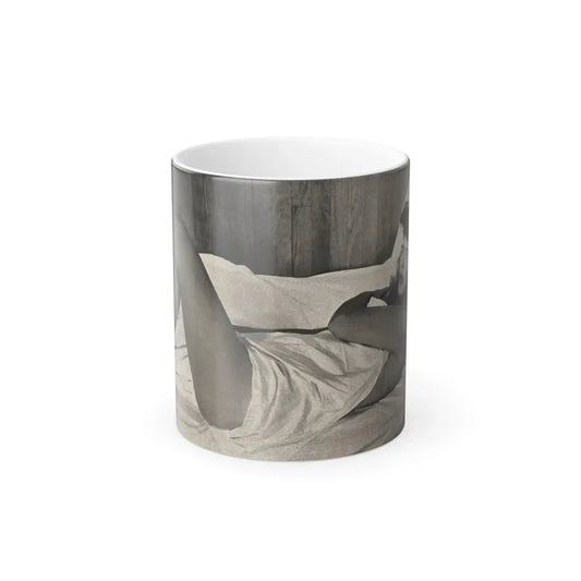 Allison Hayes #181- 1 B&W from GenT Magazine Oct. '58 Page 58 (Vintage Female Icon) Color Changing Coffee Mug 11oz - Go Mug Yourself