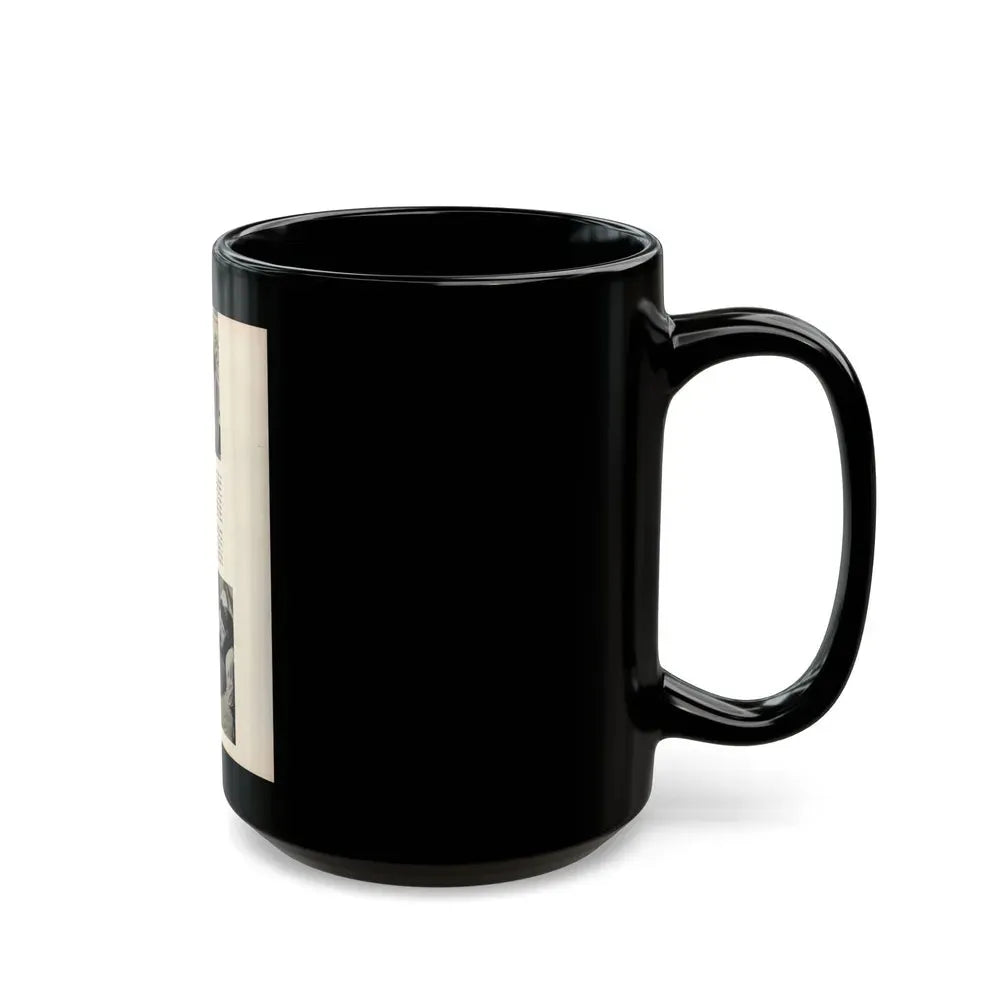 Allison Hayes #181 - Pages 5 of 5 with, 3 B&W Photos & End of Article from GenT Mag. Oct. '58 (Vintage Female Icon) Black Coffee Mug - Go Mug Yourself