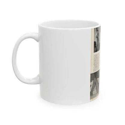 Allison Hayes #181 - Pages 5 of 5 with, 3 B&W Photos & End of Article from GenT Mag. Oct. '58 (Vintage Female Icon) White Coffee Mug - Go Mug Yourself