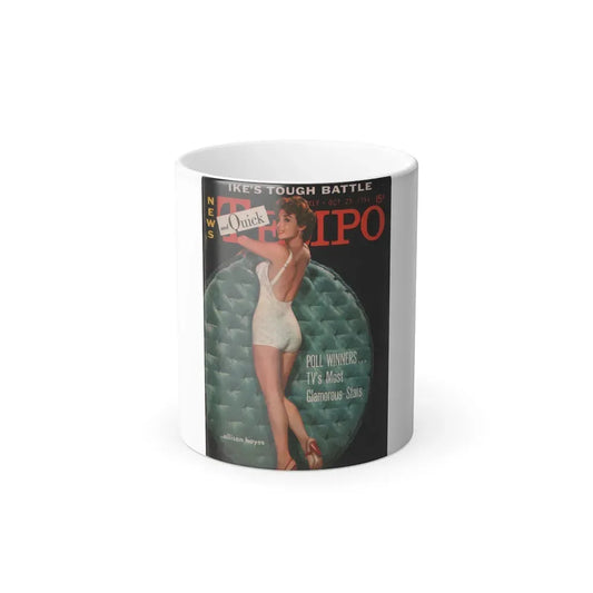 Allison Hayes #184 - Tempo Pocket Mag. 10-25-54 Allison on Cover in Color (Vintage Female Icon) Color Changing Coffee Mug 11oz - Go Mug Yourself