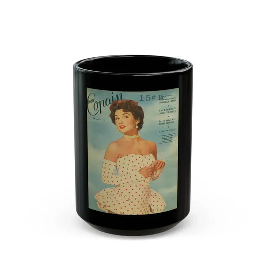 Allison Hayes #189 (Vintage Female Icon) Black Coffee Mug 15oz - Go Mug Yourself