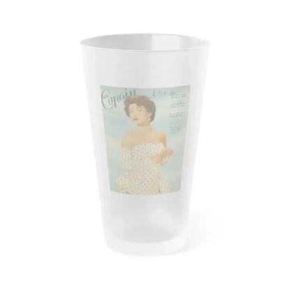 Allison Hayes #189 (Vintage Female Icon) Frosted Pint Glass 16oz 16oz Frosted - Go Mug Yourself