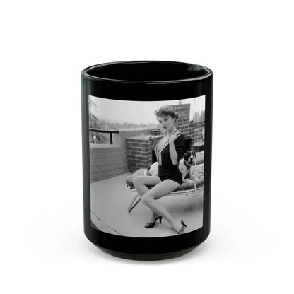 Allison Hayes #190 (Vintage Female Icon) Black Coffee Mug 15oz - Go Mug Yourself