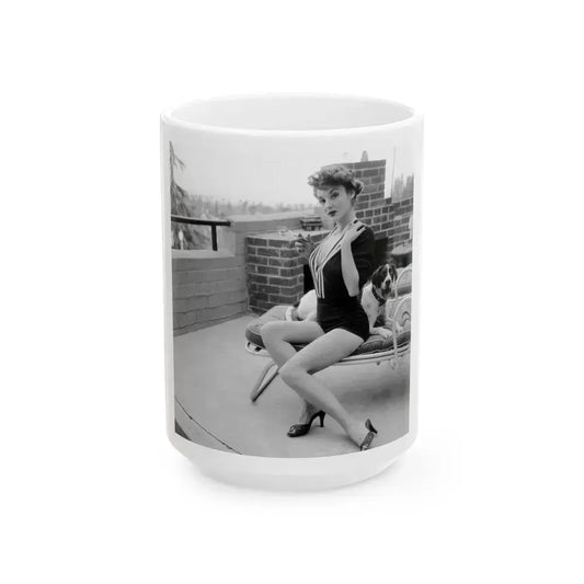 Allison Hayes #190 (Vintage Female Icon) White Coffee Mug 15oz - Go Mug Yourself