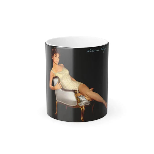 Allison Hayes #193 - 1 Full Body Color Pin-Up Cheesecake from Modern Screen Pin-Ups Magazine Issue #1 (Vintage Female Icon) Color Changing Mug 11oz 11oz - Go Mug Yourself