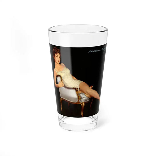 Allison Hayes #193 - 1 Full Body Color Pin-Up Cheesecake from Modern Screen Pin-Ups Magazine Issue #1 (Vintage Female Icon) Pint Glass 16oz 16oz - Go Mug Yourself