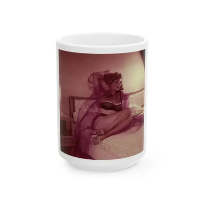Allison Hayes #198 (Vintage Female Icon) White Coffee Mug 15oz - Go Mug Yourself