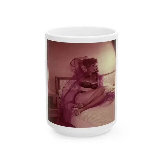 Allison Hayes #198 (Vintage Female Icon) White Coffee Mug 15oz - Go Mug Yourself