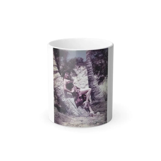 Allison Hayes #20 - 8x10 Color Vintage Full Body Glamour Photo (Vintage Female Icon) Color Changing Coffee Mug 11oz - Go Mug Yourself
