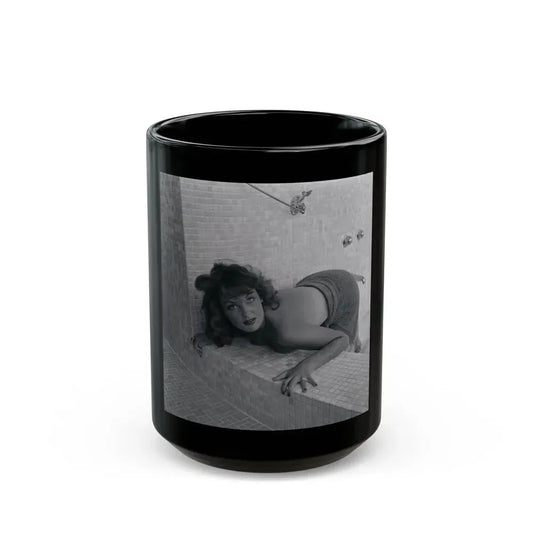 Allison Hayes #203 (Vintage Female Icon) Black Coffee Mug 15oz - Go Mug Yourself