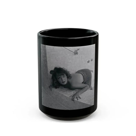 Allison Hayes #203 (Vintage Female Icon) Black Coffee Mug 15oz - Go Mug Yourself