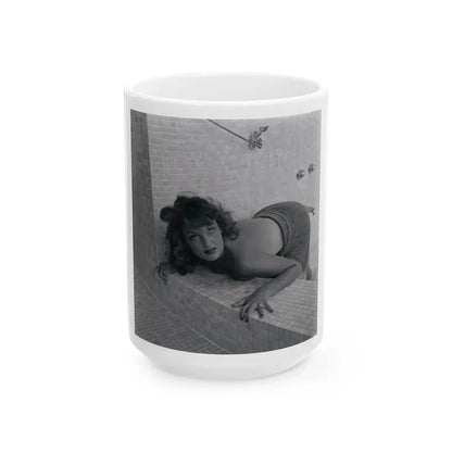 Allison Hayes #203 (Vintage Female Icon) White Coffee Mug 15oz - Go Mug Yourself