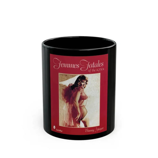 Allison Hayes #205 - Allison in Color on the cover of Femmes Fatales Of The 1950's (Vintage Female Icon) Black Coffee Mug 11oz - Go Mug Yourself