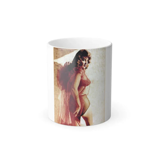 Allison Hayes #205 - Color Photo on the cover of Femmes Fatales Of The 1950's (Vintage Female Icon) Color Changing Mug 11oz 11oz - Go Mug Yourself