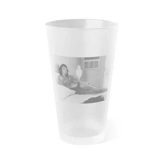 Allison Hayes #206 - Pages 8 with 1 B&W Photo & Article from Femmes Fatales Of The 1950's 1 (Vintage Female Icon) Frosted Pint Glass 16oz 16oz Frosted - Go Mug Yourself