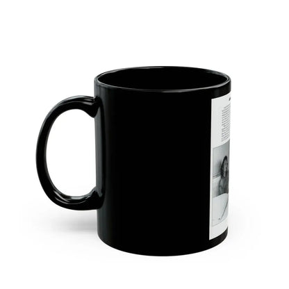 Allison Hayes #206 - Pages 8 with 1 B&W Photo & Article from Femmes Fatales Of The 1950's (Vintage Female Icon) Black Coffee Mug - Go Mug Yourself