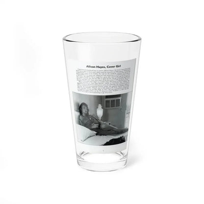 Allison Hayes #206 - Pages 8 with 1 B&W Photo & Article from Femmes Fatales Of The 1950's (Vintage Female Icon) Pint Glass 16oz 16oz - Go Mug Yourself