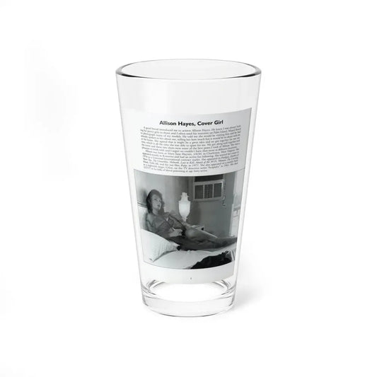 Allison Hayes #206 - Pages 8 with 1 B&W Photo & Article from Femmes Fatales Of The 1950's (Vintage Female Icon) Pint Glass 16oz 16oz - Go Mug Yourself