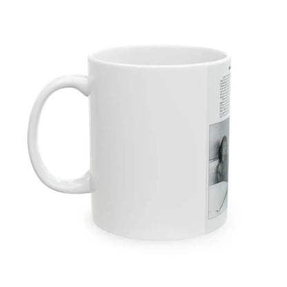 Allison Hayes #206 - Pages 8 with 1 B&W Photo & Article from Femmes Fatales Of The 1950's (Vintage Female Icon) White Coffee Mug - Go Mug Yourself