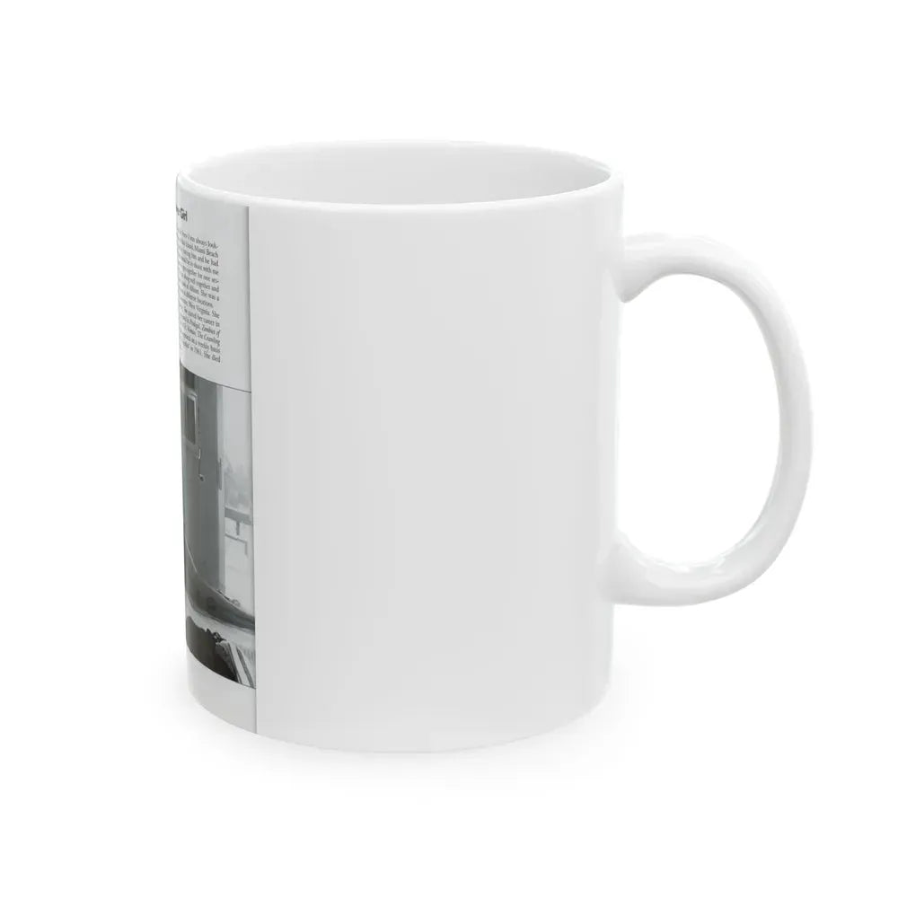 Allison Hayes #206 - Pages 8 with 1 B&W Photo & Article from Femmes Fatales Of The 1950's (Vintage Female Icon) White Coffee Mug - Go Mug Yourself